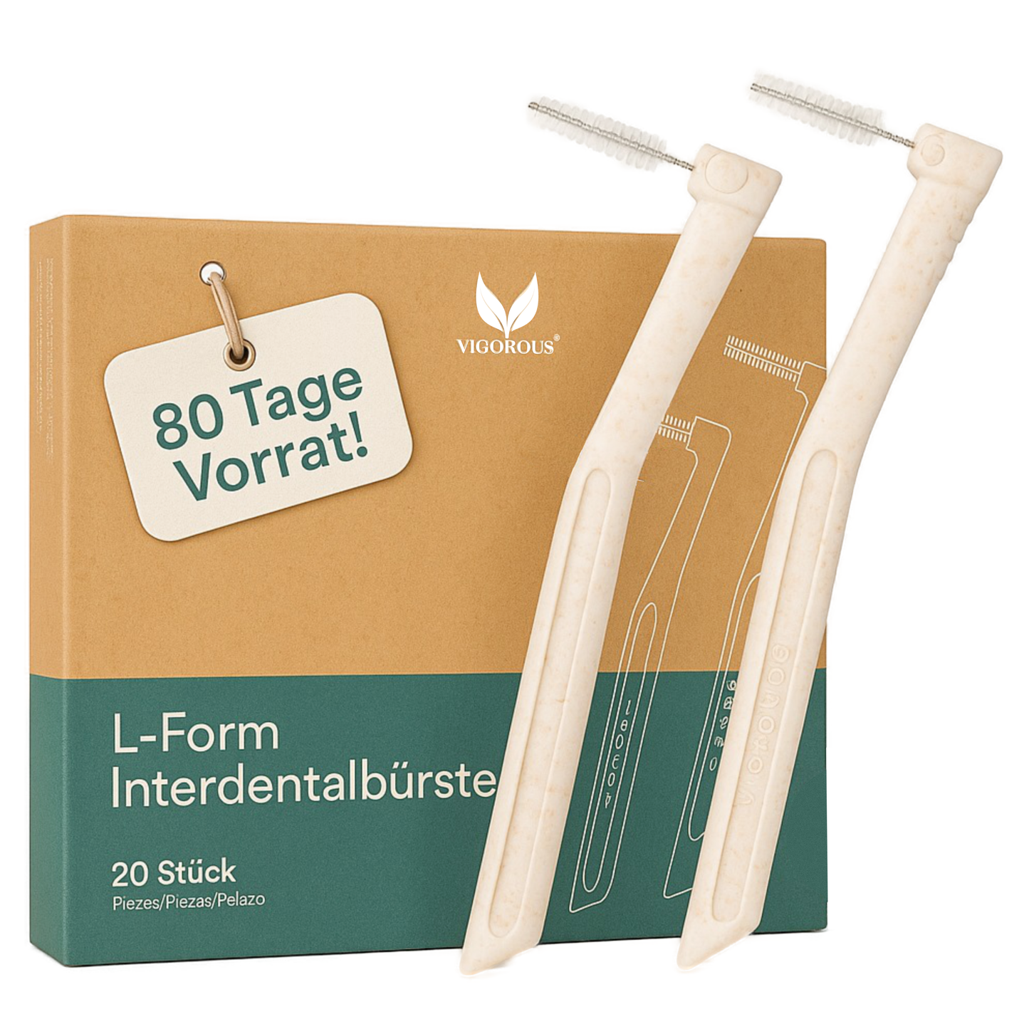 Nachhaltige L-Form Interdentalbürsten
