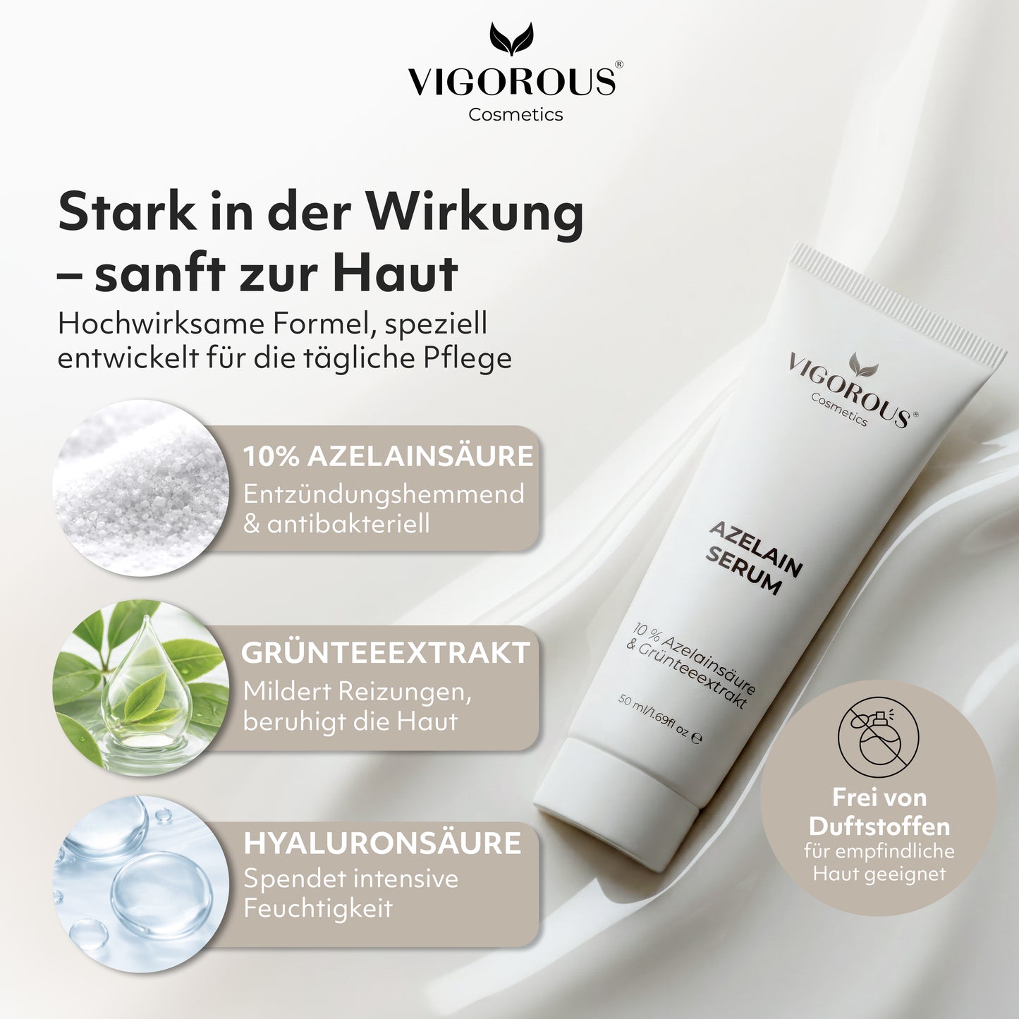Azelainserum gegen Rosacea, Rötungen & Akne