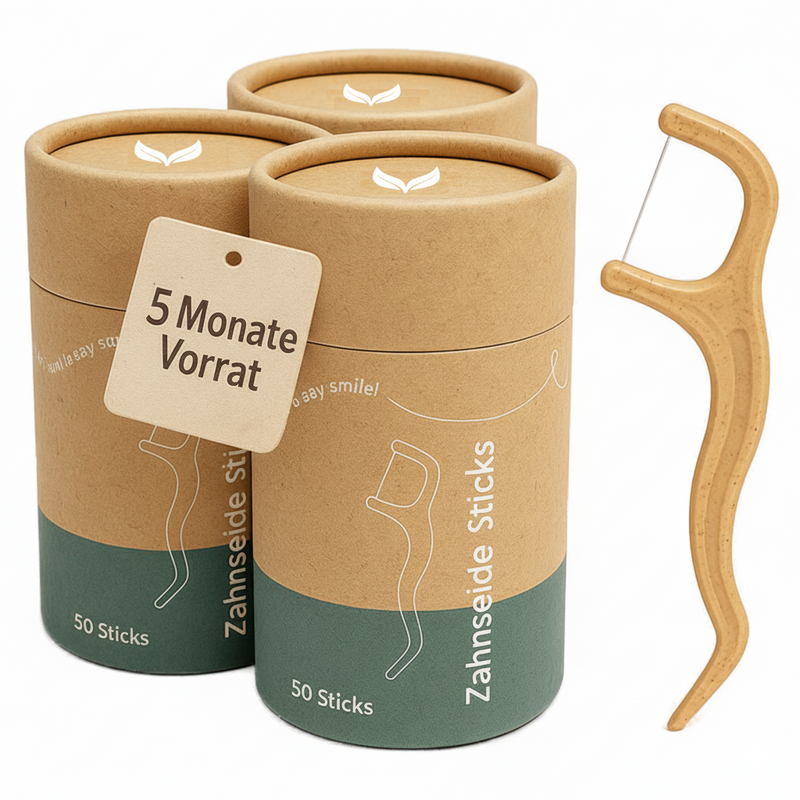 Nachhaltige Zahnseidesticks