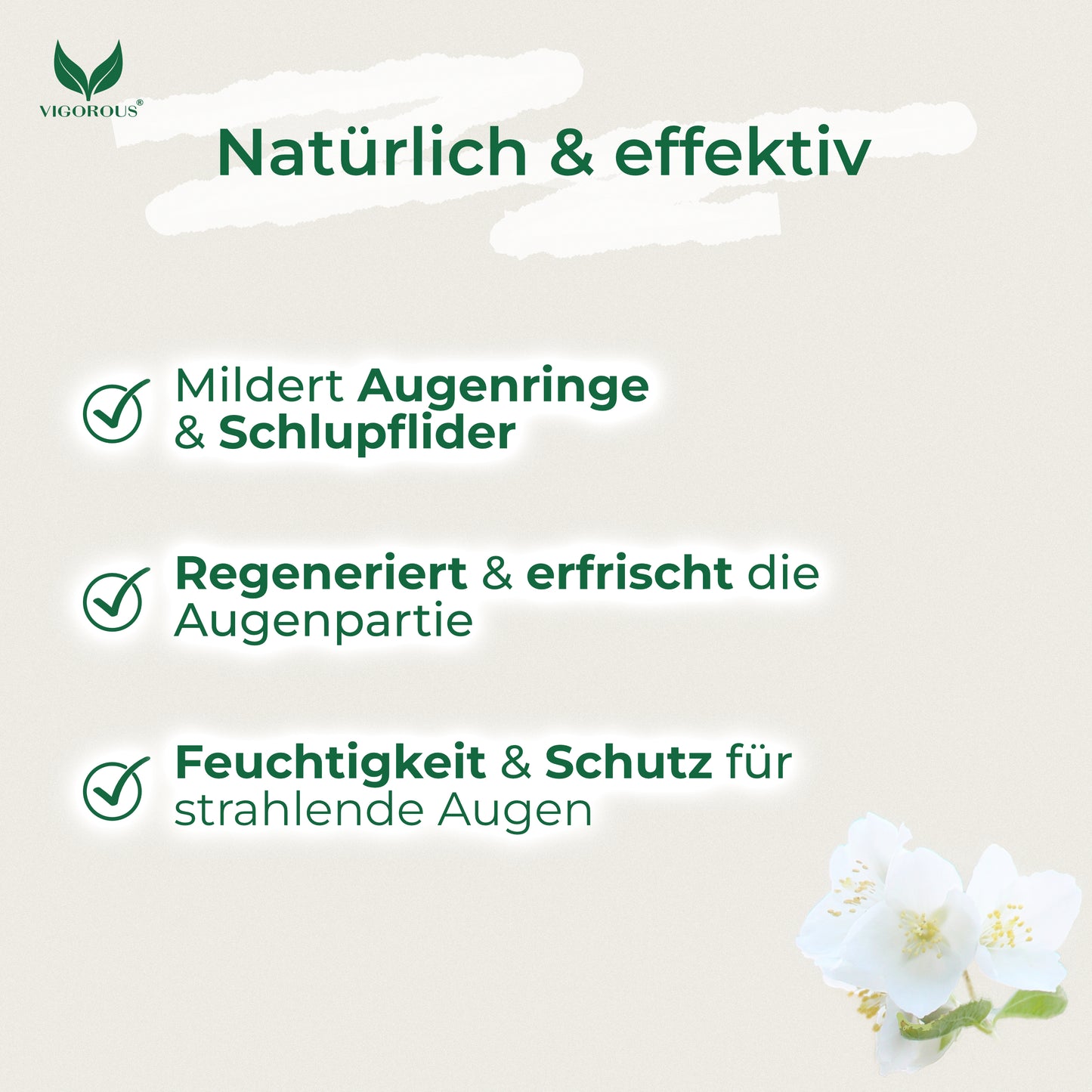 Jasminsalbe gegen Augenringe