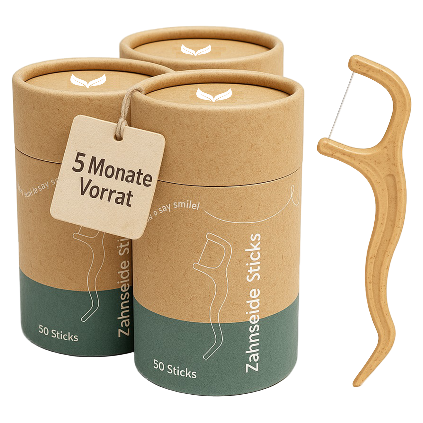 Nachhaltige Zahnseidesticks