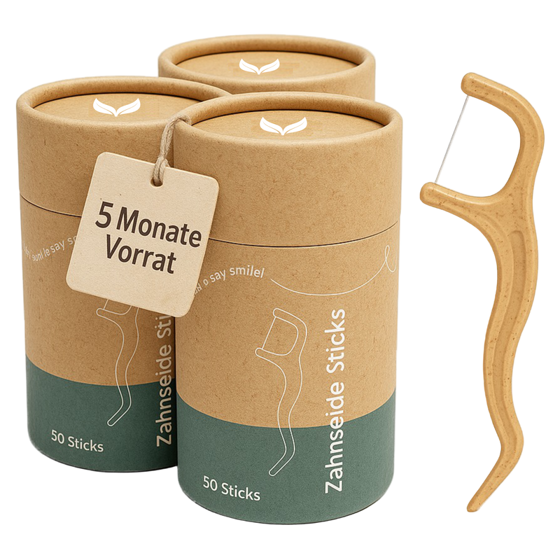 Nachhaltige Zahnseidesticks