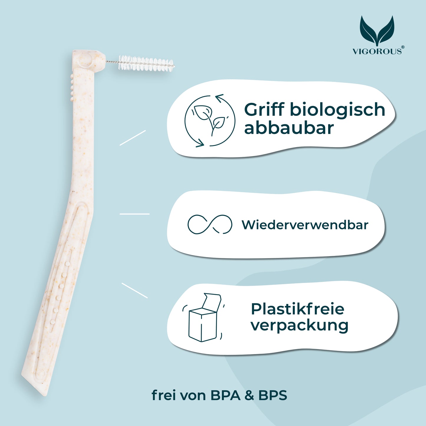 Nachhaltige L-Form Interdentalbürsten