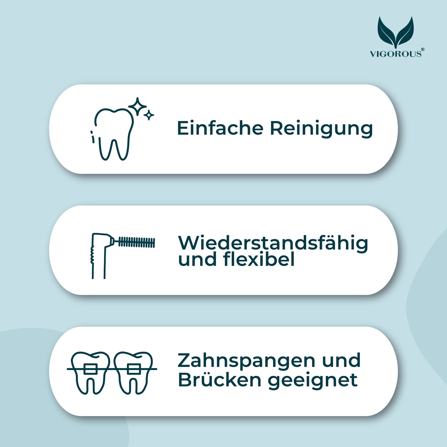 Nachhaltige L-Form Interdentalbürsten